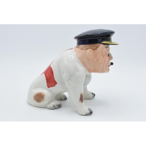 21 - Bairstow Manor Collectables comical model of Winston Churchill as a bulldog with English flag to his... 