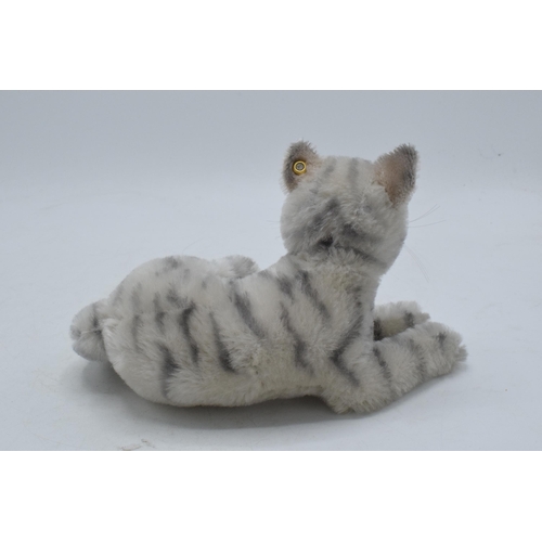 229 - Steiff teddy bear of a tiger, 22cm long.