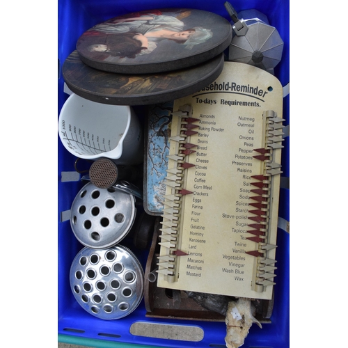 247 - A box of miscellaneous items to include kitchenalia, silver plated items and others (Qty).