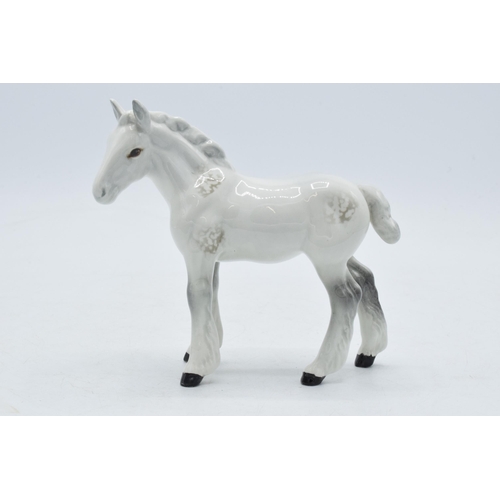 55 - Beswick Shire Foal 1053 in grey.