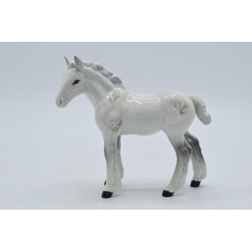 55 - Beswick Shire Foal 1053 in grey.