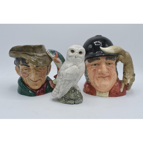 57 - Large Royal Doulton character jugs The Poacher and Gone Away together with Doulton Whyte and McKay d... 