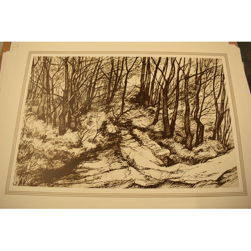 399 - Harry Smith (local artist): a large collection of Harry Smith prints of local scenes to include pot ... 