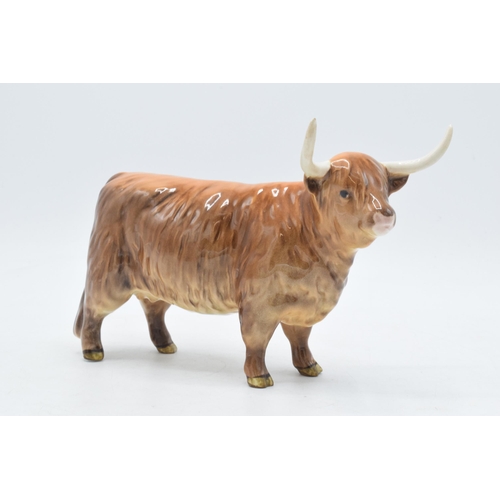 64 - Beswick Highland Cow 1730 (slight graze to right horn tip).