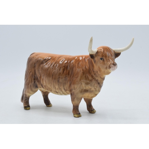 64 - Beswick Highland Cow 1730 (slight graze to right horn tip).