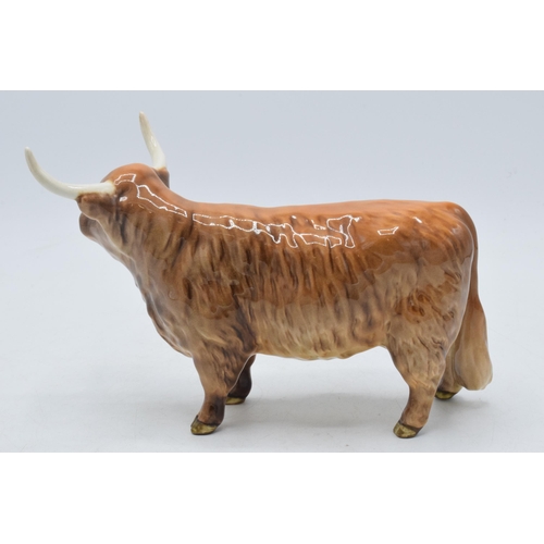 64 - Beswick Highland Cow 1730 (slight graze to right horn tip).