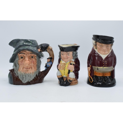 77 - Large Royal Doulton Toby Jug The Huntsman, Jolly Toby with light blue trousers and character jug Rip... 