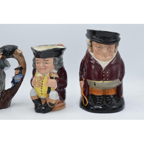 77 - Large Royal Doulton Toby Jug The Huntsman, Jolly Toby with light blue trousers and character jug Rip... 