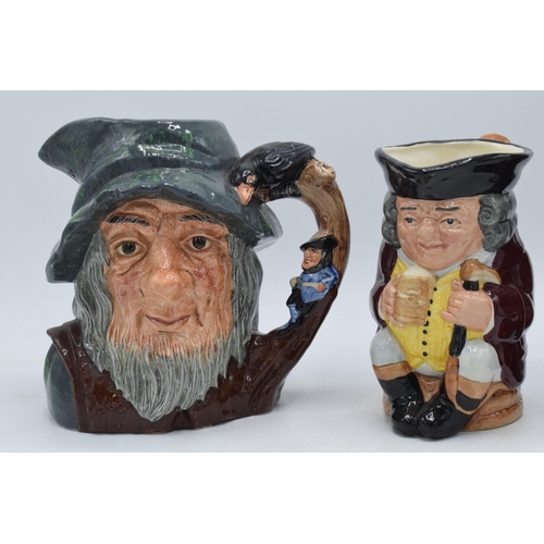 77 - Large Royal Doulton Toby Jug The Huntsman, Jolly Toby with light blue trousers and character jug Rip... 