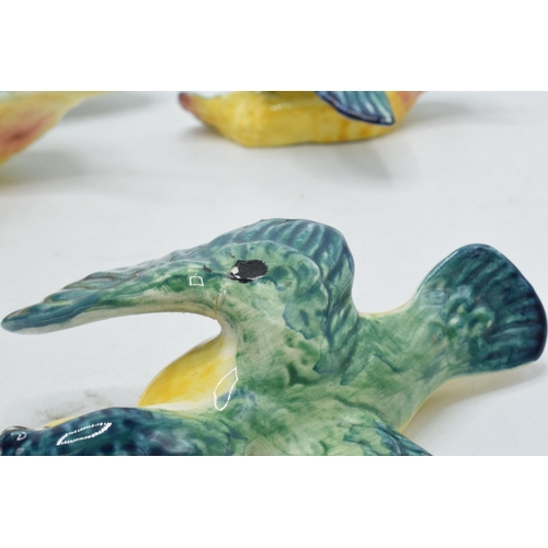 133A - Beswick Kingfisher wall plaques to include 729-1, 729-2 and 729-3 (last 2 af) (3).