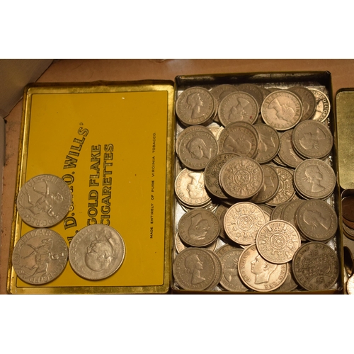 289 - Mixed collection of UK and similar coins to include some half-silver coins and similar denominations... 