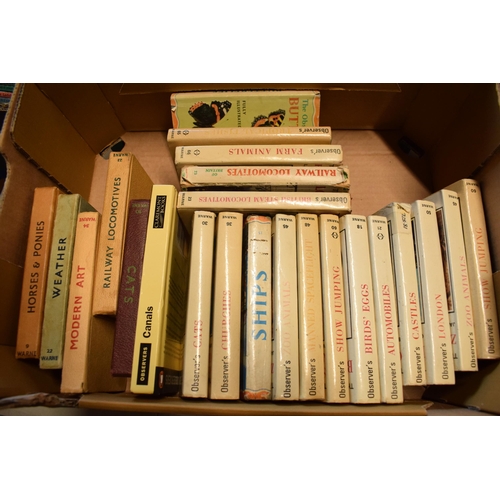 296 - Observer books to include Automobiles, Ships, Butterflies and others (20+).