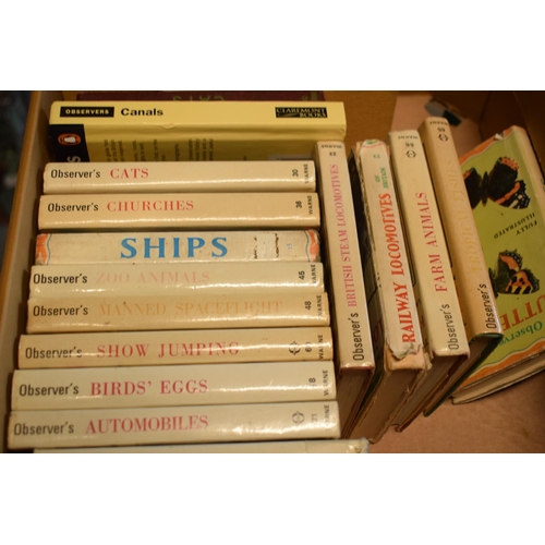 296 - Observer books to include Automobiles, Ships, Butterflies and others (20+).