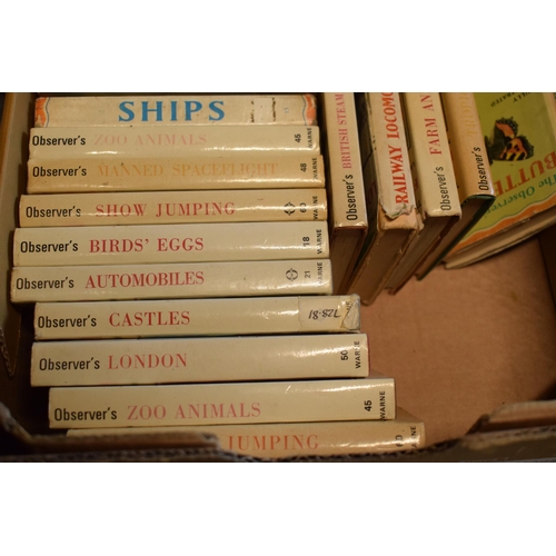 296 - Observer books to include Automobiles, Ships, Butterflies and others (20+).