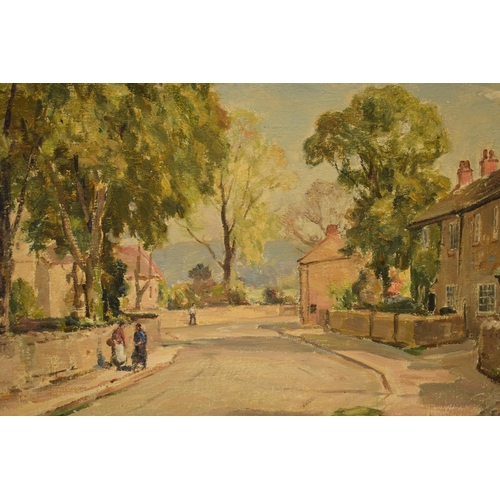 391 - Owen Bowen (1873-1967) framed oil on canvas 'Collingham Village' signed lower left and dated 1931, 3... 