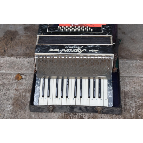 236 - Cased Settimio Soprani accordion.