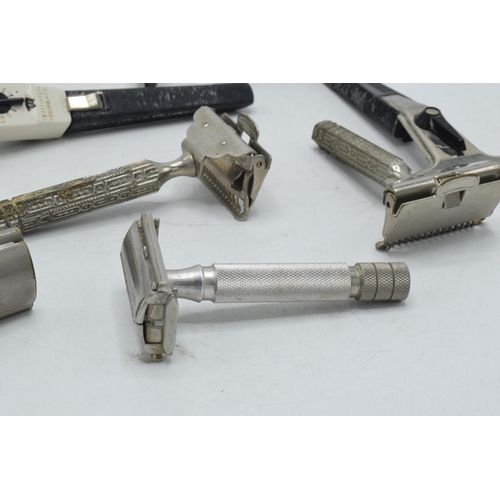 274 - A collection of vintage razors to include Ever-Ready, Gillette and others.