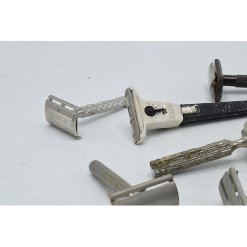 274 - A collection of vintage razors to include Ever-Ready, Gillette and others.