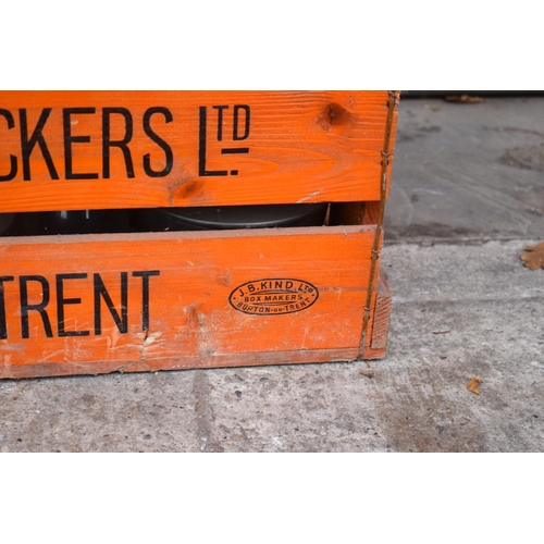 371 - Vintage wooden crate 'Burton Egg Packers Ltd', 69 x 35 x 38cm tall.