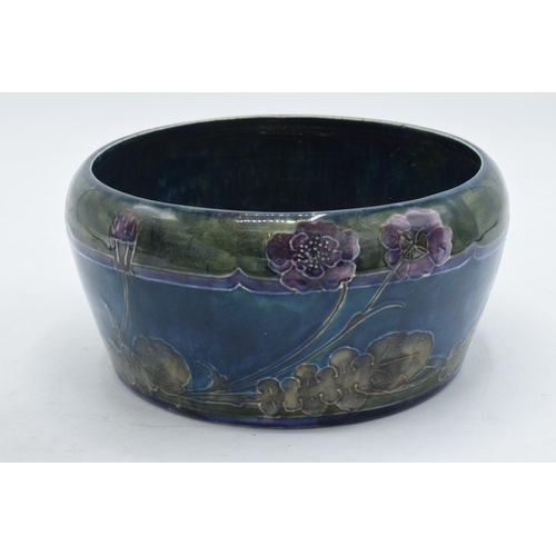 87A - Hancock & Sons Morrisware bowl with floral decoration, 16.5cm diameter.