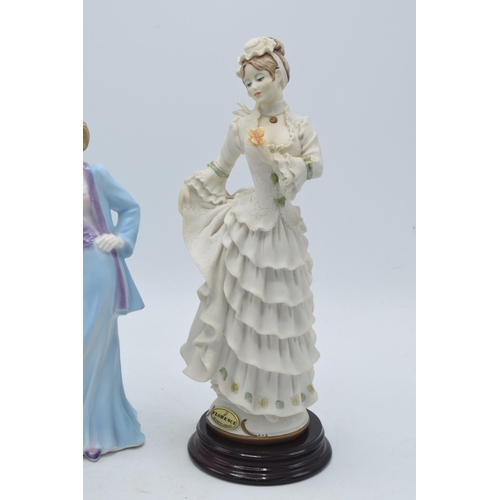 85J - Royal Worcester figure Thoughtful Day Dreams, Coalport small Joanne and one other (3).