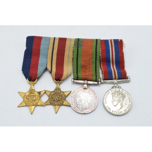 139 - World World Two (WW2) miniature medal group (4).