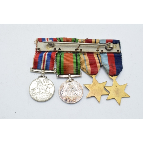 139 - World World Two (WW2) miniature medal group (4).