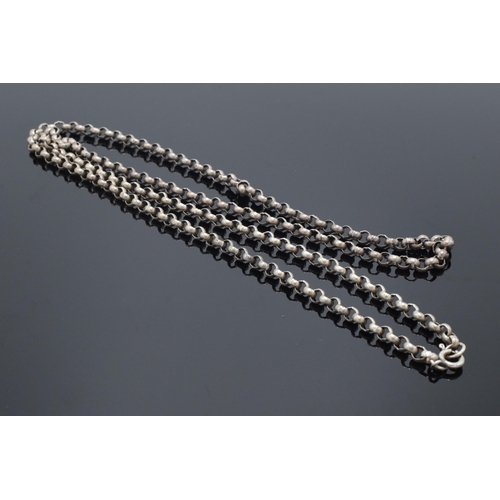 171 - Silver link chain / necklace, 28.2 grams, 79cm long.