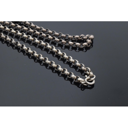 171 - Silver link chain / necklace, 28.2 grams, 79cm long.