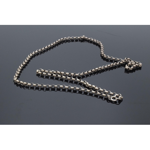 172 - Silver link chain / necklace, 21.0 grams, 60cm long.