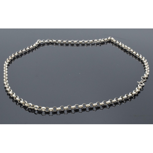 172 - Silver link chain / necklace, 21.0 grams, 60cm long.