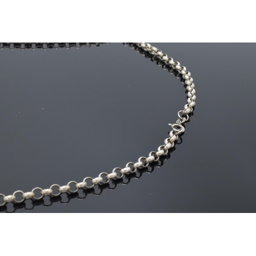 172 - Silver link chain / necklace, 21.0 grams, 60cm long.