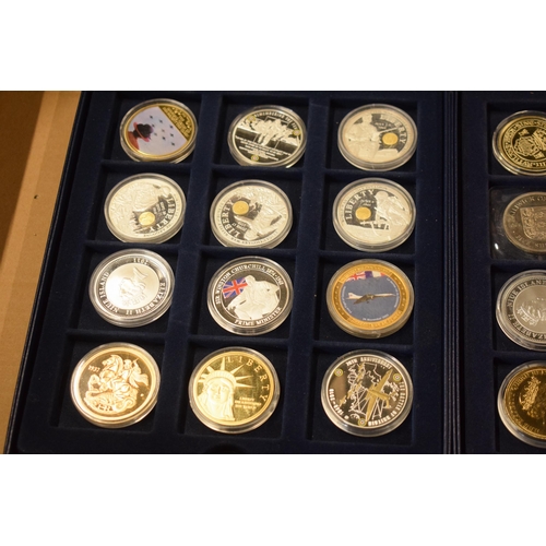 18 - A collection of gold and silver plated coins (approx 28).