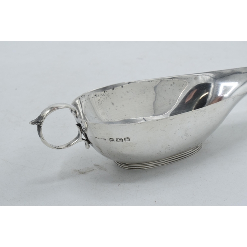 71 - Hallmarked silver sauce jug, 69.2 grams, Birmingham 1939.