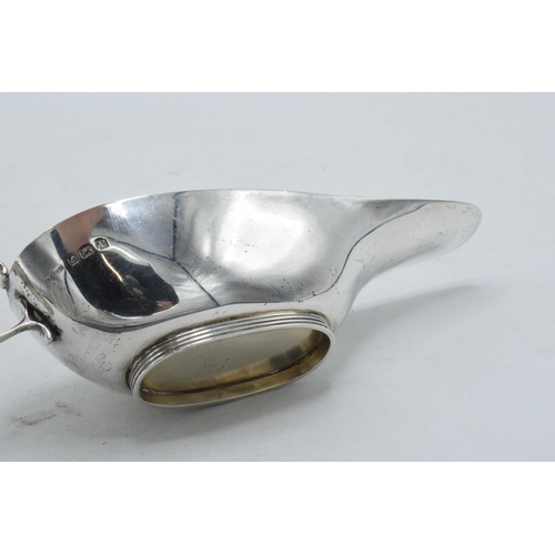 71 - Hallmarked silver sauce jug, 69.2 grams, Birmingham 1939.