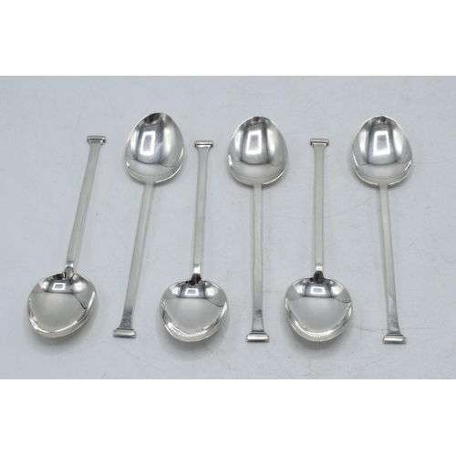 89 - Hallmarked silver set of 6 tea spoons, 54.9 grams / 1.77 oz, Birmingham 1927.