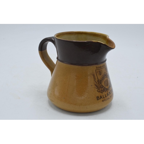 118 - Royal Doulton stoneware advertising pub jug Boddingtons Ballantrae Special Scotch, 10cm tall.