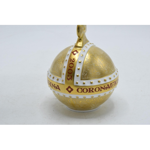 20A - Royal Crown Derby paperweight, Coronation Orb, to celebrate the 60th Anniversary of the Coronation o... 