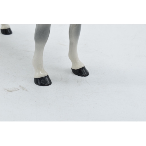 57 - Beswick Huntswoman on Grey horse 1730. 21cm tall.