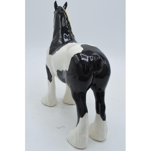 58 - Beswick 818 shire in Piebald colourway (overpaint).