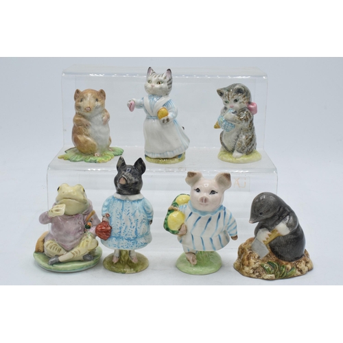 64 - Beswick Beatrix Potter figures to include gold backstamp Timmy Willie, Tabitha Twitchit and Miss Mop... 