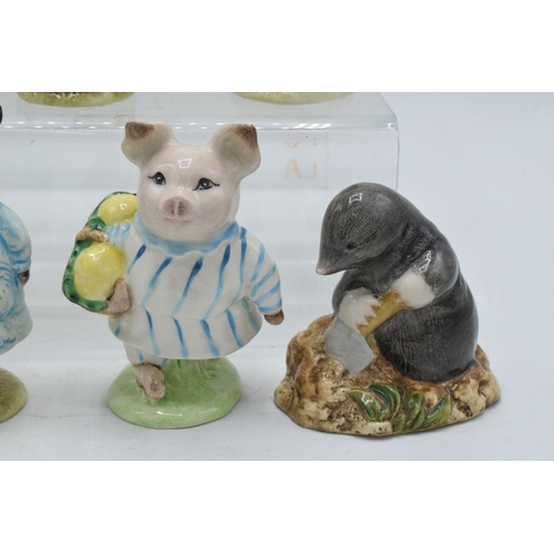 64 - Beswick Beatrix Potter figures to include gold backstamp Timmy Willie, Tabitha Twitchit and Miss Mop... 