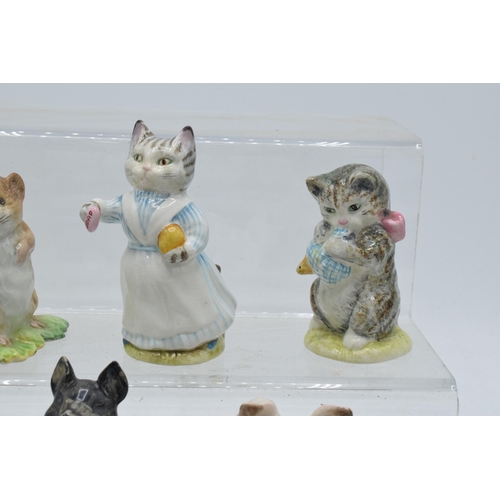 64 - Beswick Beatrix Potter figures to include gold backstamp Timmy Willie, Tabitha Twitchit and Miss Mop... 