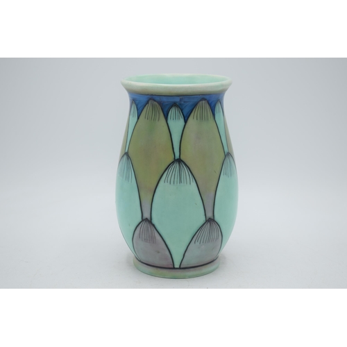 73A - Charlotte Rhead Crown Ducal pottery vase in the Palermo pattern, no. 2691, vase shape 133, signed to... 