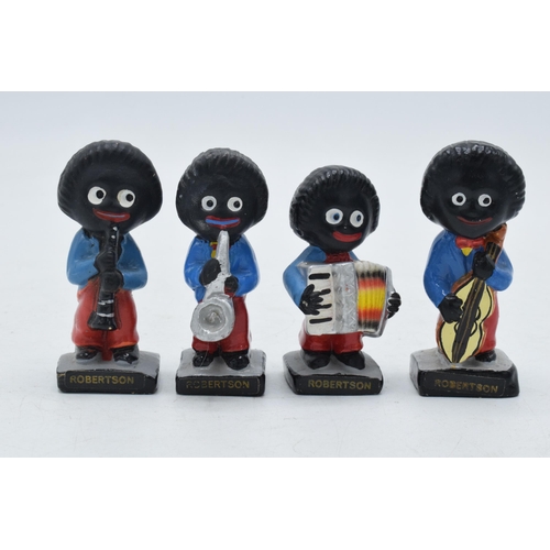 74D - Vintage Robertson's advertising musician figures (4), 7cm tall.