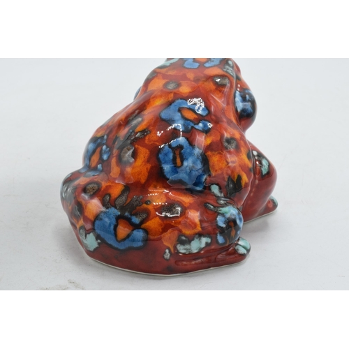 75 - Anita Harris Art Pottery model of a toad with abstract design, 12cm long.