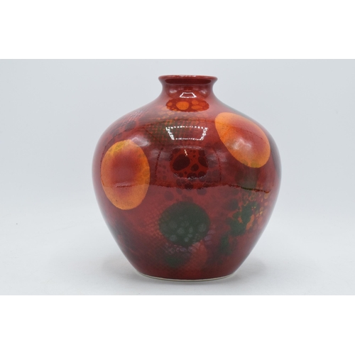 79 - Anita Harris Art Pottery large bulbous trial vase in the 'Supernova' pattern, designed and painted b... 