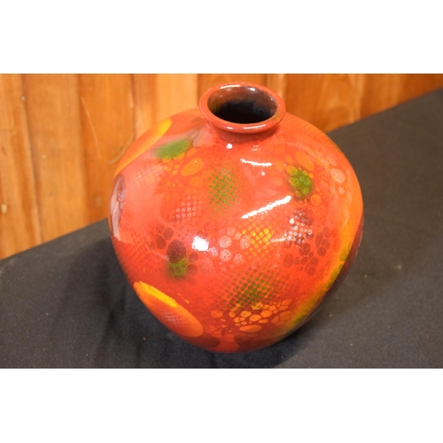 79 - Anita Harris Art Pottery large bulbous trial vase in the 'Supernova' pattern, designed and painted b... 