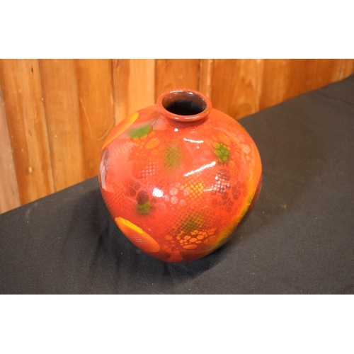 79 - Anita Harris Art Pottery large bulbous trial vase in the 'Supernova' pattern, designed and painted b... 