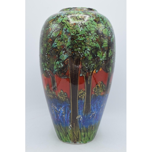 81 - Anita Harris Art Pottery 34cm Cairo vase in the 'Bluebell Wood' pattern, Artist's Proof 1/1, designe... 